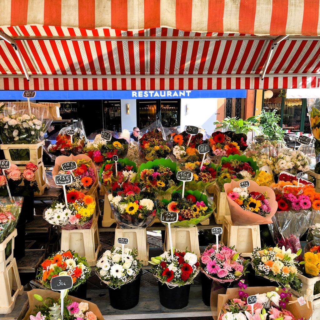Marché aux Fleurs Cours Saleya Nice France